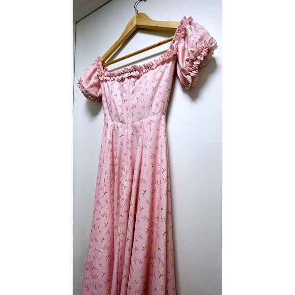 House of CB Pink Floral Midi Dress - Picture 12 of 15